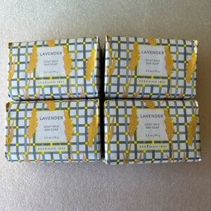 Beekman 1802 LAVENDER  Goat Milk Soap (LOT OF 4) / BRAND NEW